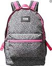 SOLD OUT ONLINE - - FULL SIZE - GREY MARL WITH HOT PINK ACCENTS. - COLLEGIATE BACKPACK, CAMPUS BACKPACK