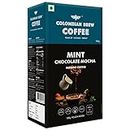 Colombian Brew Mint Chocolate Mocha Instant Coffee Powder, No Sugar Vegan, 100g