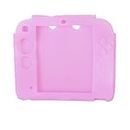 Protective Case for Nintendo 2DS Game Silicone Rubber Gel Skin Cover Guard (Pink)