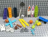  LEGO SPORTS EQUIPMENT ~ Surf Snowboard Ski Basketball Baseball Soccer Tennis ++