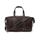 Leather Travel Duffel Bag | Vintage Gym Sports Bag Airplane Luggage Carry-On Bag | Gift for Father's Day (Color : A) (B)