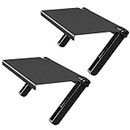 13-Inch Wide Platform Adjustable TV Top Shelf,Screen Top Shelf Mount,Monitor Top of TV Shelf Mounting Bracket for Streaming Devices,Cable Box,Router and Home Decor TV Top Storage Bracket-2 Pack,Black