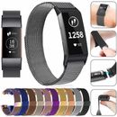 For Fitbit Charge 4 / 3 Stainless Steel Metal Loop Watch Band Magnetic Strap