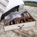 Smart Design Underbed 12 Compartment Shoe Organizer Storage Bag - Holds 12 Pairs of Shoes - Heavy Duty Durable Material - Home Organization (30 x 6 | Wayfair