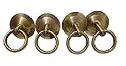 Brass Antique Bottom KAD for Patio JHULLA, Superior HI-Grade Quality Life TIME WARRENTY, KADA Patio Swing, Hammock Swing16MM Rod with Weight Capacity of 800KG, (Pack of 4PCS)