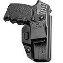 SCCY 9mm CPX1 CPX2 Holster, Inside Waistband Concealed Carry Belt Clip for Pistol, Gun Holster for Men/Women |Adj. Cant&Retention, Right hand orientation, Black