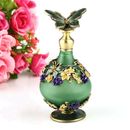 25ml Green Butterfly Perfume Bottle Refillable Empty Scent Bottle for Cologne