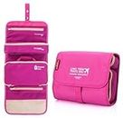 LAZYKARTS® Long Term Travel Bag Detachable Wash Shower Bag Cosmetic Make Up Case(Hot Pink)