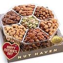 Nuts Gift Basket - Great Gift for Mothers Day - Assortment Of Sweet & Roasted Salted Gourmet Nuts - Assorted Food Gift Box for Mothers Day, Mom Her, Fathers Day, Sympathy, Family, Men & Women