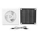 flexman solar panel fan, 12V 50W 8.1 X 8.1 X 4.3 Solar Fan with 10W 8.3X8.3 Solar Panel for Greenhouse Chicken Shed RV Garage