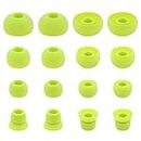 ALXCD Ear Tips for PB3 Powerbeats3 Headphone, SML 3 Sizes 6 Pair Silicone Replacement Earbud Tips & 2 Pair Double Flange Ear Tips, Fit for Beats Powerbeats2 Pb3 [8 Pair/Green]