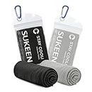 Sukeen Cooling Towel Gym Towel 2Pack (40"x12"), Cooling Towel Quick Dry Fitness Towel Ice Towel Golf Towel Yoga Towel Sports Cooling Towels for Neck and Face,Cool Towel for Instant