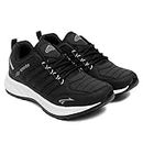 ASIAN Men's Cosko Sports Running,Walking,Gym,Training Sneaker Lace-Up Shoes for Men's & Boy's Black