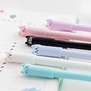 KINGGOO 6pcs/set Kawaii Cartoon Cat Gel Pen for Girl Gift Stationery Cute Writing Handles Pens Nice Office School Supplies