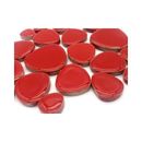Bright Red Ceramic Pebbles Mosaic Supplies Art Craft