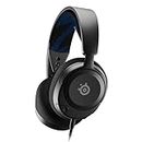 SteelSeries New Arctis Nova 1P Multi-System Gaming wired Headset — Hi-Fi Drivers — 360° Spatial Audio — Comfort Design — Durable — Lightweight—Noise-Cancelling Mic — PS5/PS4, PC, Xbox, Switch - Black