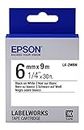 Epson LabelWorks Standard LK (Replaces LC) Tape Cartridge ~1/4" Black on White (LK-2WBN) - for use with LabelWorks LW-300, LW-400, LW-600P and LW-700 Label Printers