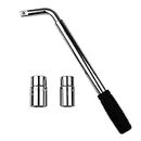 Lug Wrench, 1300g Durable L Type Wrench, Extendable Wheel Brace Lug Wrenches Kit, Automobile Maintenance Tools Multi-functional Telescopic L-type Tyre Wrench, Heavy Duty Extendable Wheel Lug Wrench