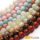 Wholesale Lot Natural Gemstone Round Spacer Loose Beads 15" 6mm 8mm 10mm 12mm