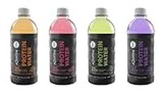 Aquatein Pro 21g Ready To Drink Whey Protein Water Drink Strawberry, Orange, Green Apple & Mix Berry - 500 ml (Pack of 4)