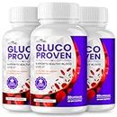Gluco Proven Capsules - Official Formula - with Berberine, Alpha Lipoic Acid and Chromium Picolinate for Maximum Strength - Glucoproven Advanced Formula Supplement (180 Capsules)