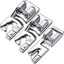 Jasol Steel Pico Snap-on Foot for Picko All Automatic Sewing Machines Rolled Hem Sewing Machine Presser Foot Set Suitable for Household Multi-Function Singer Usha Brother Janome Rajesh Pack of 3