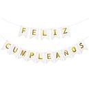 VINFUTUR Feliz Cumpleaños Banner Spanisch Happy Birthday Girlande