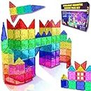 Desire Deluxe Kit Bloques de Construcción Magnéticos 3D para Niños y Niñas de 3-7 Años, Juguete Educativo con Figuras Geométricas para Desarrollar la Creatividad, 47 Piezas, Exclusivo en Amazon