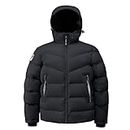 Triple F.A.T. Goose Men's Henson Puffer Jacket - Mens Winter Jackets - Down Jacket Men - Men's Winter Coats (Black, Medium, m)
