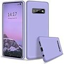 LOXXO® Silicone Soft Back Cover Case Designed for Samsung Galaxy S10E - Purple