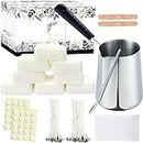 Candle Making Kit,Candle Making Supplies Include Soy Wax for Candle Making,Candle Wax Melting Pot,Magic Paper,Candle Wicks and More-Full Candle Making Kits for Adults Beginner,Make Your Own Candles