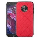 ELISORLI Compatible with Motorola Moto X4 Case Rugged Thin Slim Cell Accessories Anti-Slip Fit Rubber TPU Mobile Phone Cover for MotoX4 X 4th Generation 4X 4 Gen Android One XT1900-1 Women Men Red