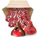 HersheysKisses Chocolate Dipped Strawberry – 1lb and 2 Oz Pack of Chocolate Covered Strawberry Treats With Creamy Milk Chocolate for Easter Baskets