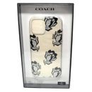 Coach Accessories | Coach Slim Clear Case For Apple Iphone 12 / Iphone 12 Pro (6.1") - Dessert Tulip | Color: Black/Silver | Size: Os