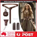 5PCS Costume Accessories Set Medieval Knight Belt Viking Vintage Cosplay Props