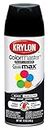 Krylon K05160307 ColorMaster Paint + Primer, Semi-Gloss, Black, 12 oz.