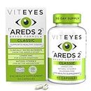 Viteyes AREDS 2 Classic Macular Support Now with Natural Vitamin E, Smaller Capsules, Lower Zinc, Allergen Free, Eye Vitamins, 60 Count