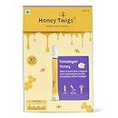 Honey Twigs Himalayan Multiflora Honey | 100% Natural & Pure Honey, 240gms (30 Single Sachets) | Grade A Himalayan Honey - Traceable Source | Zero Additives | Zero Added Sugar | Immunity Booster | Raw Natural Honey | Tear Squeze Eat