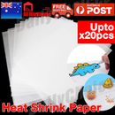 10pcs Heat Shrink Plastic Sheet Paper Heat Shrinkable Shrink Paper Film DIYCraft