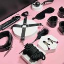 BDSM Bondage Set Sex Toys for Couples 10pcs Adult Kit Handcuffs Ankle Cuffs Whip