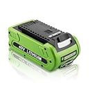 XNJTG Greenworks G40B Batterie de Rechange pour Greenworks 40V 2,5ah 29472 29462 Batterie Compatible avec Les Outils électriques Greenworks 40V Systèmes GMAX 40V
