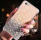 iPhone 6 Case, iPhone 6S Case, Bling Sparkly Glitter Transparent Silicone Case Ultra Thin Hybrid Crystal Clear Flex Soft Skin Slim TPU Case Cover for iPhone 6S/6, Clear