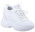 Irsoe Women's Running Shoe (9905-White, 6 UK)