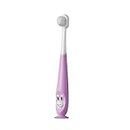 THE LITTLE LOOKERS Baby Toothbrush I Supersoft Bristles & Section Cup Base Tooth Brush for Kids/Babies/Toddlers - Purple