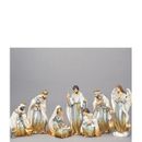Juego de 8 piezas Joseph's Studio by Roman Gold Ombre Navidad Natividad