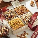 Broadway Basketeers Sympathy Nuts Gift Basket Gourmet Nut Box Assortment for Men And Women, Healthy Condolence Gift Tray for Bereavement