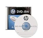 HP Blank DVD-RW 4.7GB Disc 10 Pack Jewel Case 4X Speed DVD Rewritable (Pack of 10)
