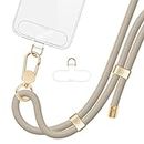 ROCONTRIP Phone Lanyard Crossbody Phone Strap Premium Phone Neck Strap Adjustable Phone Charm with Upgrade Metal Buckle and 2 TPU Tether Tabs Compatible with Most Smartphones