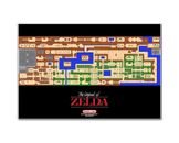 Legend of Zelda NES Overworld Map 24x36 Nintendo Video Game Giclee Poster