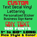 CUSTOM TEXT NAME Personalized Vinyl Lettering Decal Sticker , Car, Door, Window